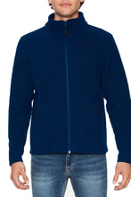 Load image into Gallery viewer, Gildan Adults Unisex Hammer Micro-Fleece Jacket (Navy Blue)