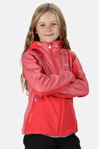 Regatta Childrens/Kids Bracknell II Softshell Jacket (Coral Blush)