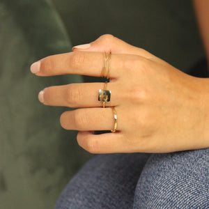 Julie Hammered Ring