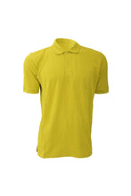 Load image into Gallery viewer, Russell Mens 100% Cotton Short Sleeve Polo Shirt (Yellow)