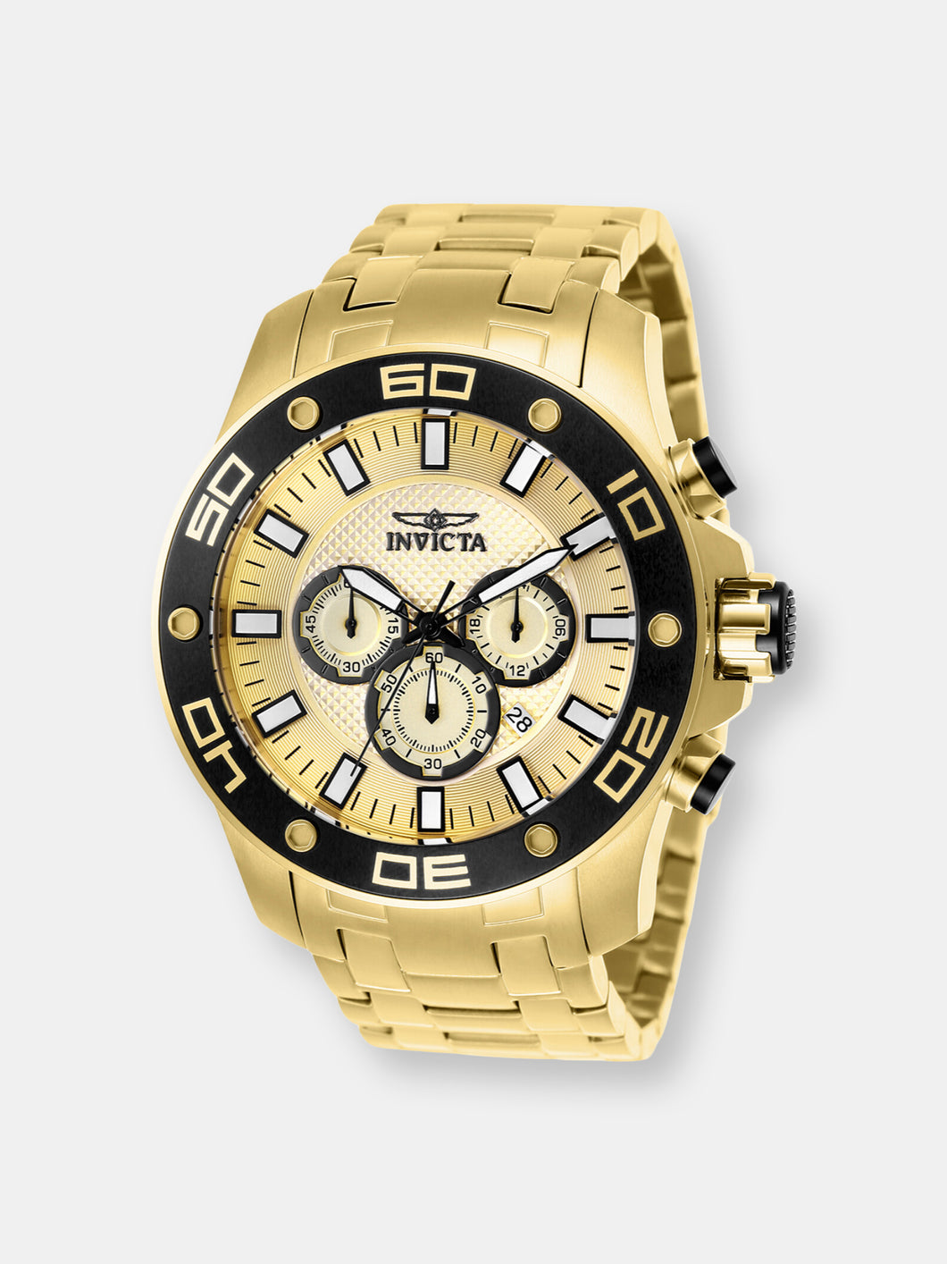 Invicta Men's Pro Diver 26079 Gold Stainless-Steel Quartz Dress Watch