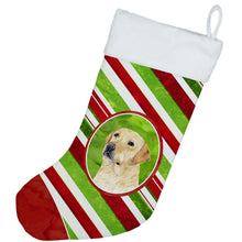 Load image into Gallery viewer, Labrador Candy Cane Holiday Christmas Christmas Stocking