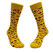 Load image into Gallery viewer, Love Eye Emoji Patterned Socks (Adult Medium)