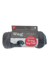 Henry Wag Drying Dog Coat (Gray) (15in)