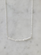 Load image into Gallery viewer, Michelle Bar Necklace in Moonstone - Brass Chain