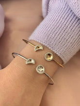 Load image into Gallery viewer, Moon Phases Adjustable Diamond Cuff in 14K Yellow Gold Vermeil on Sterling Silver