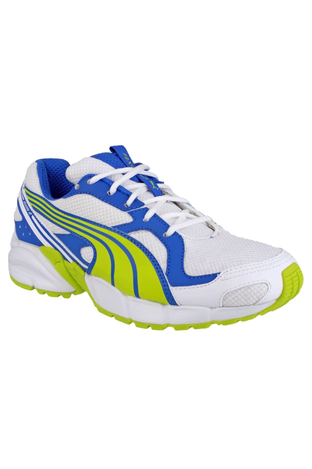 Puma Axis Mesh V2 Lace Up Big Boys Sneakers (Lime/Blue)