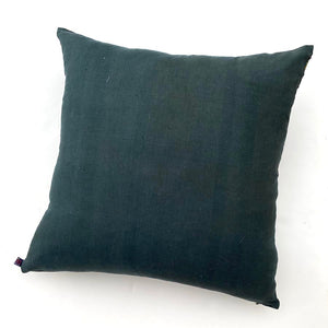 Bangle - 22" Black Woven Artisan Loomed Square Throw Pillow