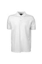 Load image into Gallery viewer, Tee Jays Mens Luxury Stretch Short Sleeve Polo Shirt (White)