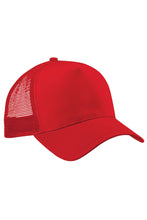 Load image into Gallery viewer, Mens Half Mesh Trucker Cap/Headwear (Pack of 2) - Classic Red