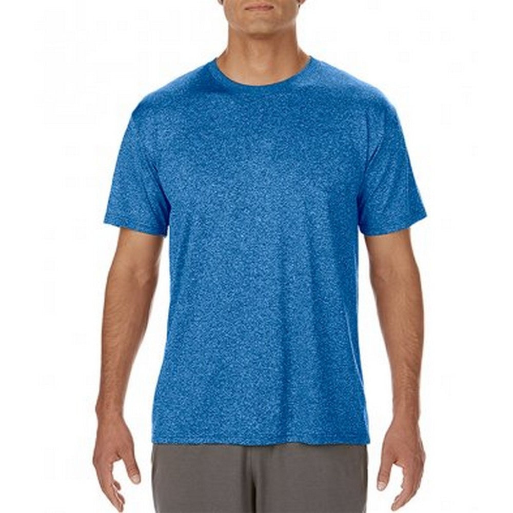 Gildan Mens Performance Core Short Sleeve T-Shirt (Heather Sport Royal)