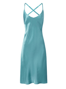 Ocean Silk Chemise Slip Nightgown