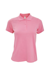 B&C Safran Pure Ladies Short Sleeve Polo Shirt (Pixel Pink)