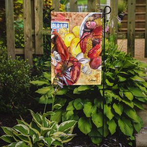 11 x 15 1/2 in. Polyester Lobster Lobster Bake with Old Bay Seasonings Garden Flag 2-Sided 2-Ply
