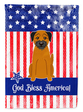 Load image into Gallery viewer, Patriotic USA Border Terrier Garden Flag 2-Sided 2-Ply
