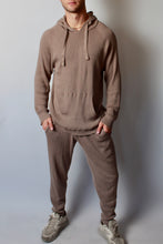 Load image into Gallery viewer, Ribbed Knit Sweatpant in Taupe