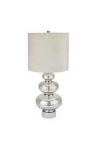 Justicia Bubble Table Lamp, UK Plug - Silver