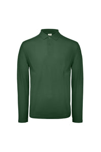 B&C ID.001 Mens Long Sleeve Polo (Racing Green)