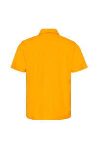Mens Plain Sports Polo Shirt - Gold