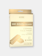 Load image into Gallery viewer, 24K Gold &amp; Collagen Firming Sheet Face Mask: 5 Pack