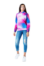 Load image into Gallery viewer, Girls System Hoodie - Pink/Purple/White