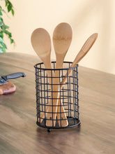 Load image into Gallery viewer, Grid Free-Standing Cutlery Holder with Mesh Bottom