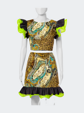Load image into Gallery viewer, Leopard Ruffle Top
