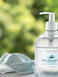 Kimtrue Antibacterial Hand Sanitizer 70% Alcohol Gel with Moisturizing Aloe (16 oz), Made in USA, 6 pcs Pack