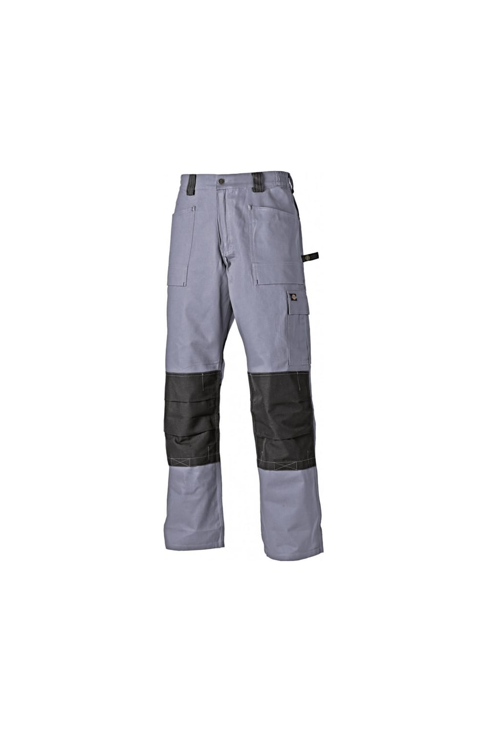 Dickies Mens Grafted Duo-Tone Work Trousers / Workwear (Grey/ Black)