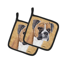 Load image into Gallery viewer, Boxer Wipe your Paws Pair of Pot Holders