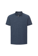 Load image into Gallery viewer, Russell Mens HD Raglan Jersey Polo Shirt (Bright Navy Marl)