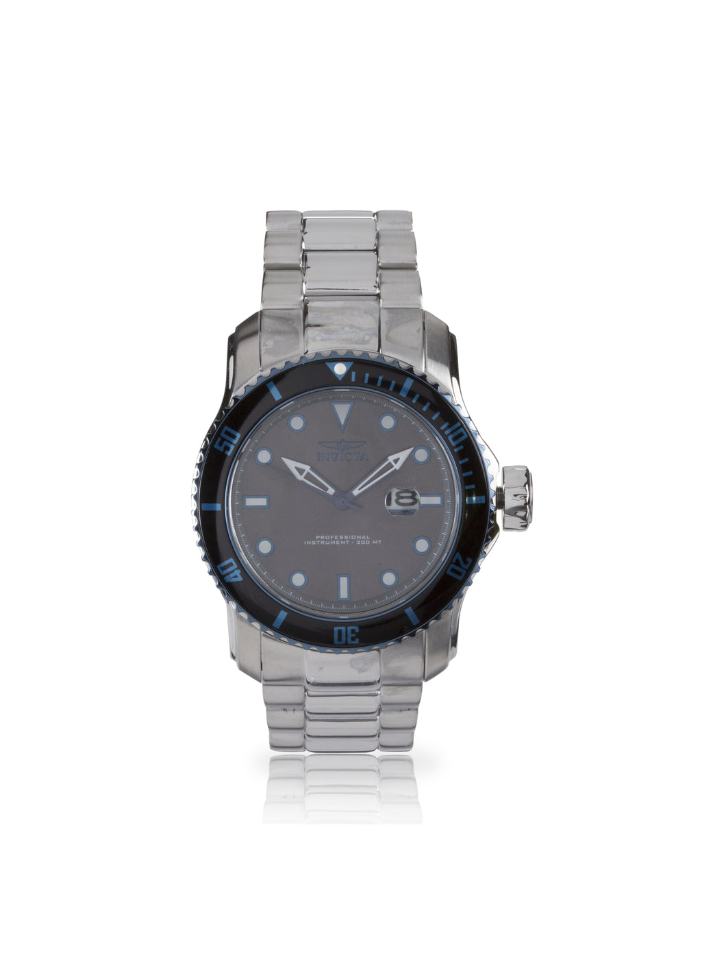 Mens 15077 Silver Stainless Steel Quartz Formal Watch