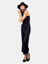 Load image into Gallery viewer, Charley Black  Mock Neck Jumpsuit Petites and Plus Sizes