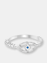 Load image into Gallery viewer, Evil Eye Sapphire Ring