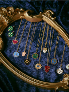 Medici Enamel Shield Necklace