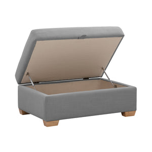 Cailyn Storage Ottoman - Linen