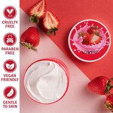 Load image into Gallery viewer, Lovery Strawberry Milk Body Butter - 12oz Ultra-Hydrating Shea Butter Body Cream