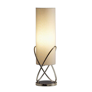 Nova of California Internal 27" Table Lamp in Chrome with Dimmer Switch