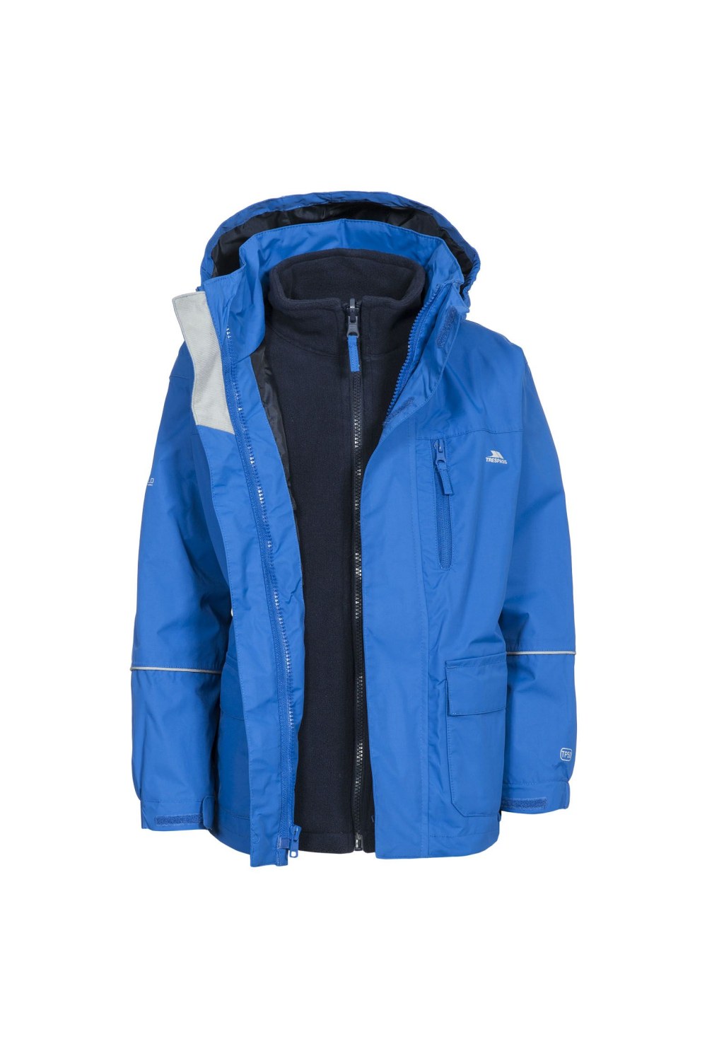 Trespass Childrens/Kids Prime II Waterproof 3-In-1 Jacket (Electric Blue)