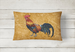 12 in x 16 in  Outdoor Throw Pillow Rooster Canvas Fabric Decorative Pillow