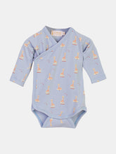 Load image into Gallery viewer, Blue Cotton Giraffe Bodysuits