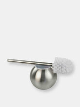 Load image into Gallery viewer, Hide-Away Toilet Brush with Round Stainless Steel Hygienic Holder, Silver