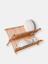 Load image into Gallery viewer, Rustic Collection Pine Folding Dish Rack