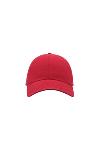 Action 6 Panel Chino Baseball Cap Pack Of 2 - Red