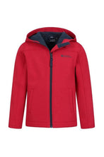 Load image into Gallery viewer, Childrens/Kids Exodus Water Resistant Soft Shell Jacket - Red