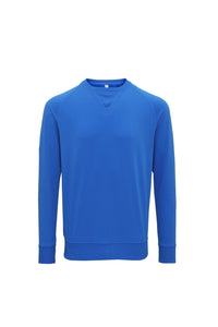 Asquith & Fox Mens Coastal Vintage Wash Loop Back Sweatshirt (Palace Blue)