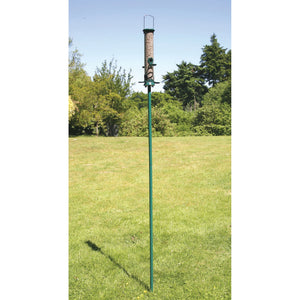 C J Bird Feeder Garden/Yard Pole (Green) (One Size)