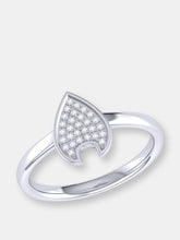 Load image into Gallery viewer, Raindrop Diamond Ring In Sterling Silver