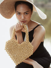 Load image into Gallery viewer, Hati Heart Wood-Beaded Tote Bag