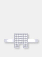 Load image into Gallery viewer, City Arches Square Diamond Ring In Sterling Silver